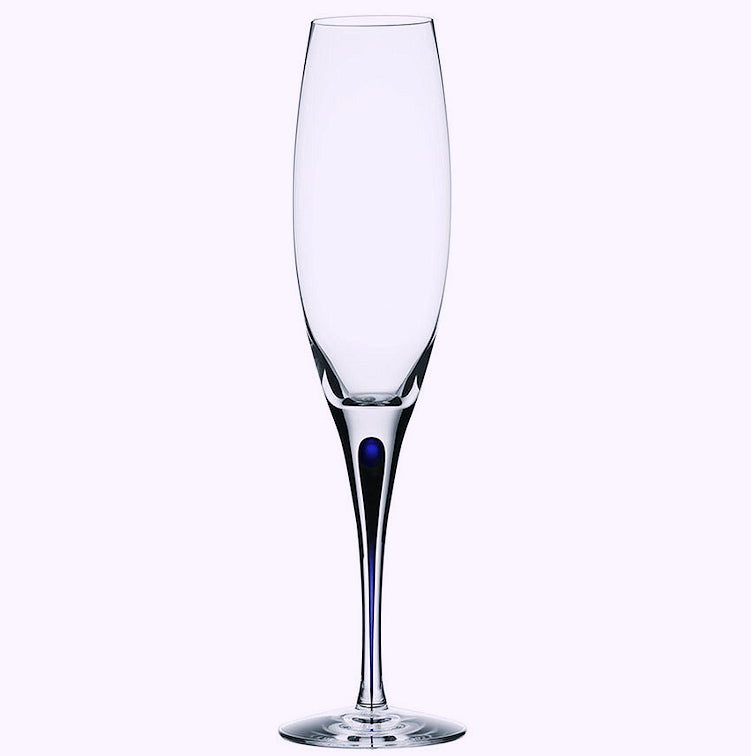 Orrefor's Intermezzo Blue Crystal Glassware - Nautical Luxuries