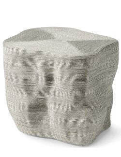 Organic Rope Wrapped Outdoor Side Table - Nautical Luxuries