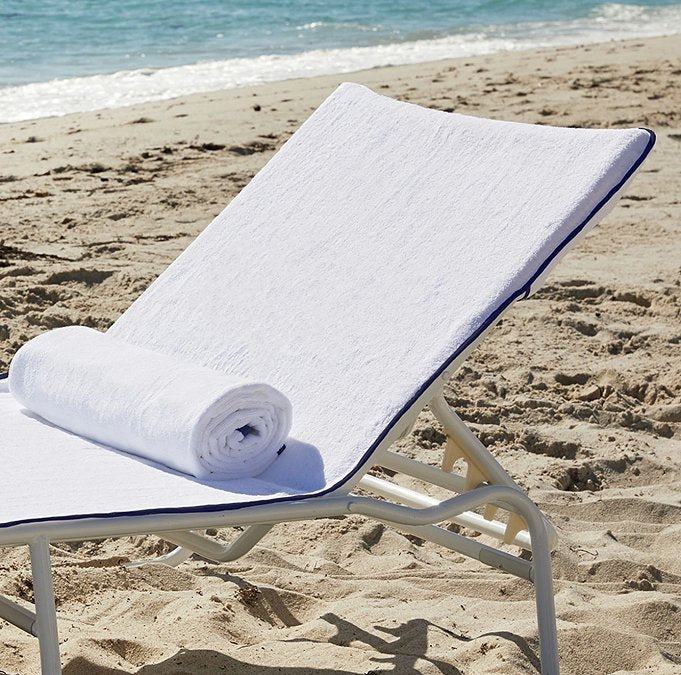 Turkish Terry Lounge Chair Covers - Nautical Luxuries