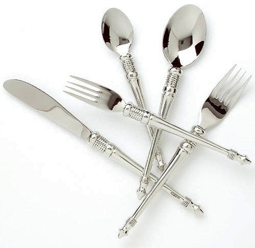 Whip Stitched Rope South African Pewter Yacht Flatware Luxury Nautical Flatware- Nautical Luxuries