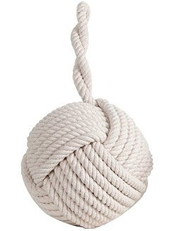Cotton Monkey Fist Knot Nautical Doorstop Decor - Nautical Luxuries