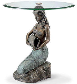 Siren's Call Brass Accent Table - Nautical Luxuries
