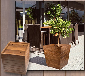 Yachting Teak Collection Solid Wood Planters - Nautical Luxuries