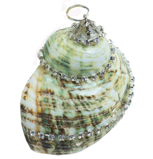 Poseidon's Jewels Swarovski Crystals Seashell Ornament Set - Nautical Luxuries