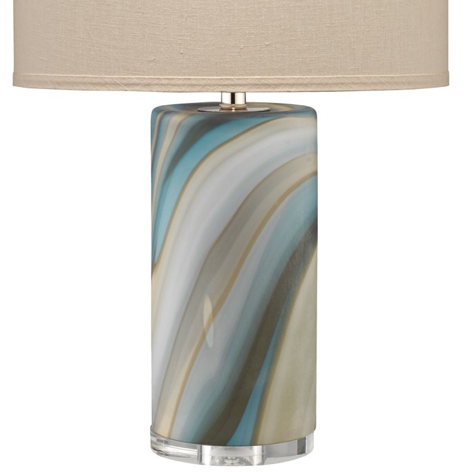 Sand & Sea Matte Glass Table Lamp - Nautical Luxuries