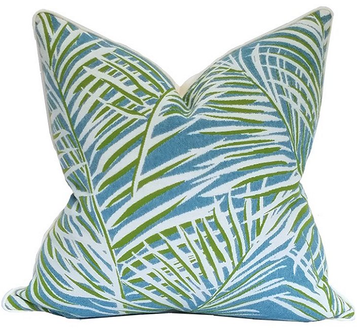 Biscayne Breeze Palms Outdoor Pillow - Nautical Luxuries