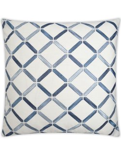 Contempo Indoor Pillows/Silver Lake Lattice Accent Pillow - Nautical Luxuries