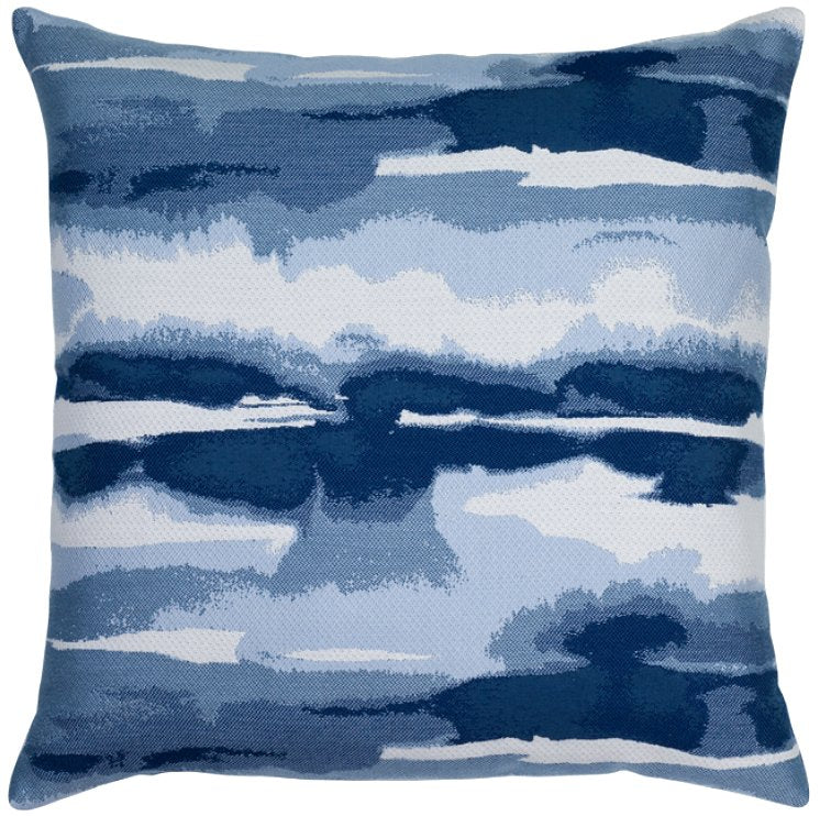 Impressionist Waters-Lake Blue Outdoor Pillows - Nautical Luxuries