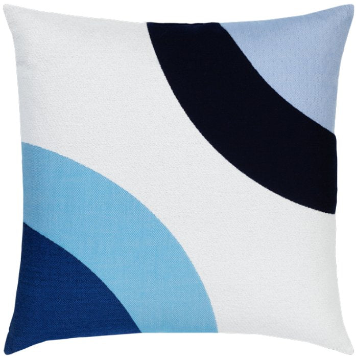 Neo Circles Sunbrella® Outdoor Pillows - Blue Waters - Nautical Luxuries