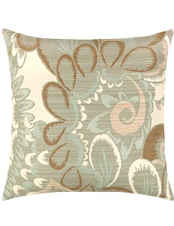 Floral Wave Sunbrella® Outdoor Pillows - Nautical Luxuries