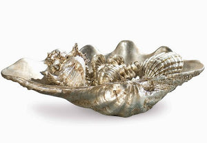 Antique Silver Finish Centerpiece - Nautical Luxuries