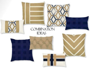 Basket Weave Sunbrella® Outdoor Pillows (5 Colors) - Nautical Luxuries