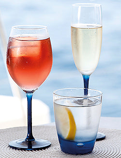 Bahia Blue Non-Breakable Glasses Collection - Nautical Luxuries