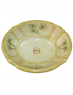 Colonial Palm Coastal Sink - Nautical Luxuries