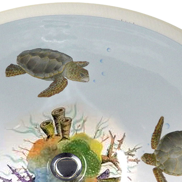 Sea Turtles Coastal Sink - Nautical Luxuries