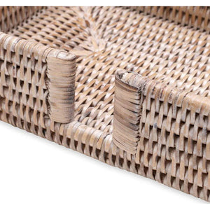 Natural Rattan Disposable Hand Towel Caddies - Nautical Luxuries