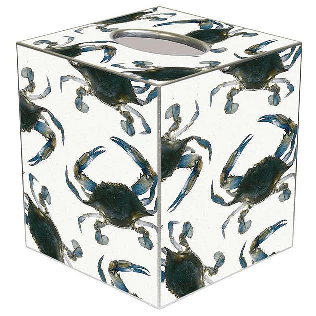 Blue Crabs Decoupage Bath Set - Nautical Luxuries