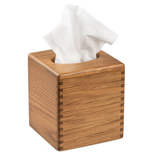 Yachting Teak Collection Cube Tissue Box Holder - Nautical Luxuries