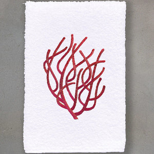Ocean Coral Embroidered Luxury Towels & Mats