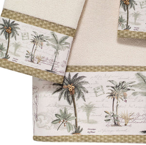Royal Palm Velour Towel Set - Nautical Luxuries
