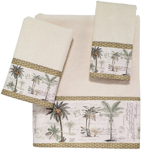 Royal Palm Velour Towel Set - Nautical Luxuries
