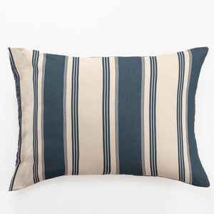 Hatteras Stripe Denim Blue Rustic Bedding Collection - Nautical Luxuries