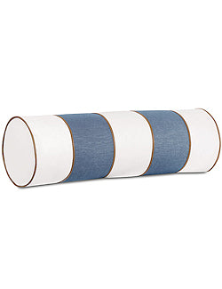 Bristol Beach Striped Neckroll Bolster - Nautical Luxuries