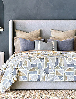 Lakeside Geometrics Luxury Bedding Collection - Nautical Luxuries