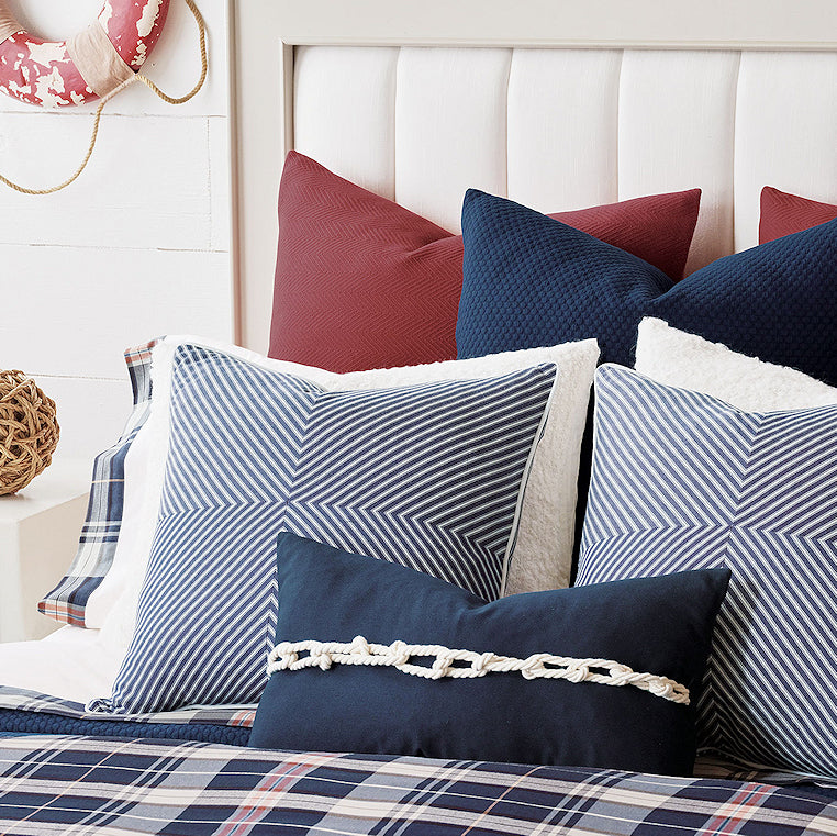 Newport Harbor Plaid Bedding Collection - Nautical Luxuries