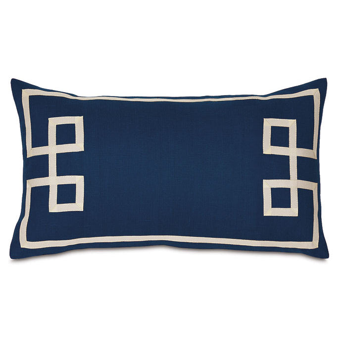 Indigo Isle Fret Appliqué Bedding Collection
