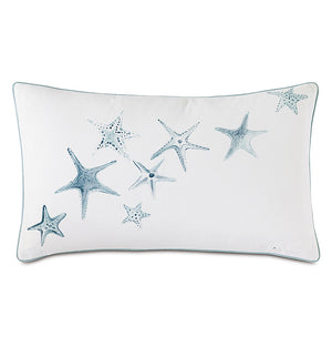 Islands Starfish Hand-Painted Accent Pillow - Nautical Luxuries