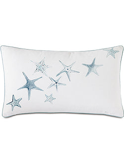 Islands Starfish Hand-Painted Accent Pillow - Nautical Luxuries