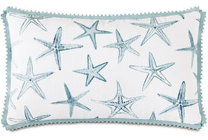 Islands Starfish Bolster Accent Pillow - Nautical Luxuries