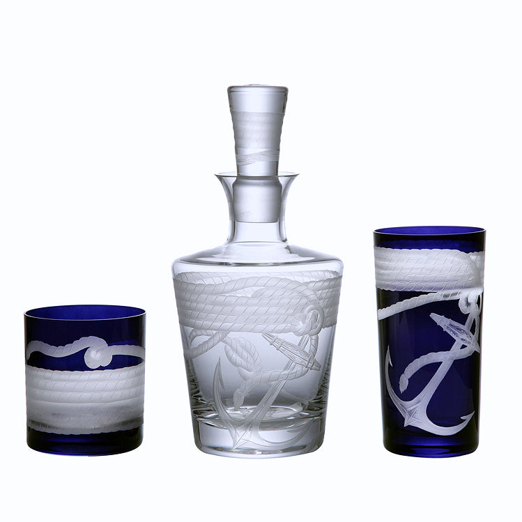 Anchor & Line Bohemian Crystal Barware - Nautical Luxuries