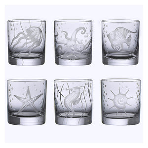 Fruti Di Mare Bohemian Crystal Barware - Nautical Luxuries