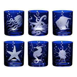 Fruti Di Mare Bohemian Crystal Barware - Nautical Luxuries