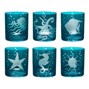 Fruti Di Mare Bohemian Crystal Barware - Nautical Luxuries