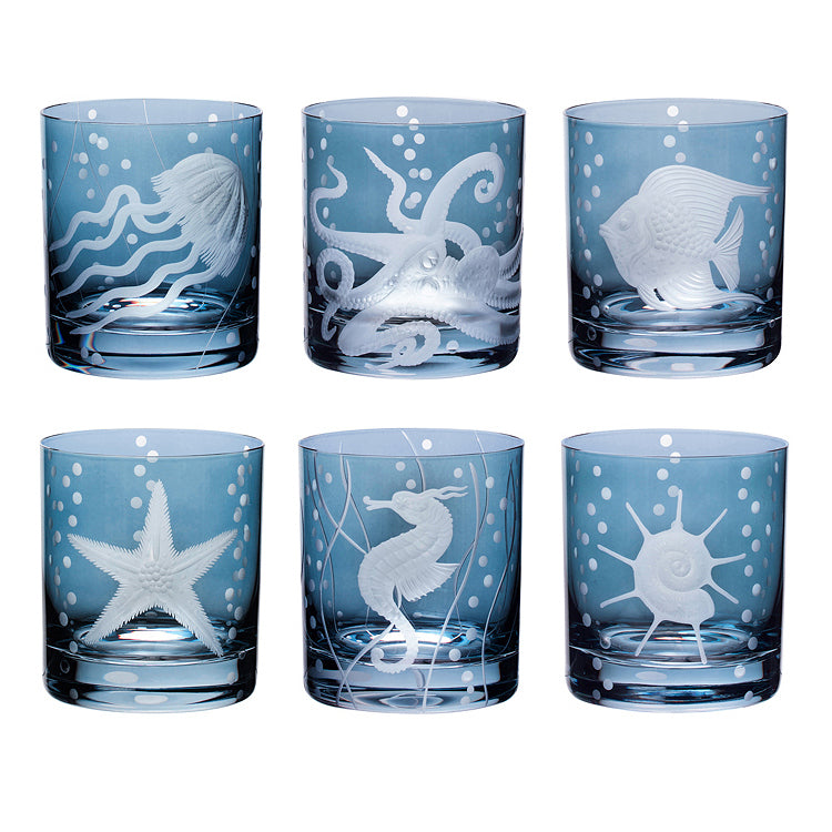 Fruti Di Mare Bohemian Crystal Barware - Nautical Luxuries