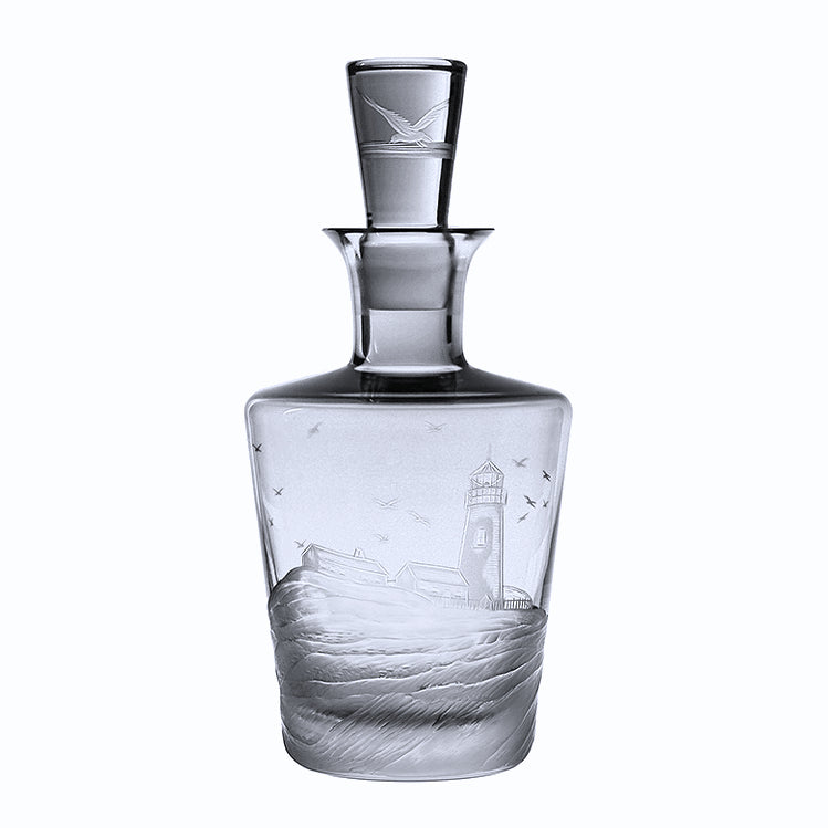 Golden Age of Yachting Hand-Engraved Bohemian Crystal - Nautical Luxuries