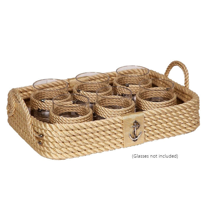 Maritimo Collection Nautical Bar Serving Tray - Nautical Luxuries