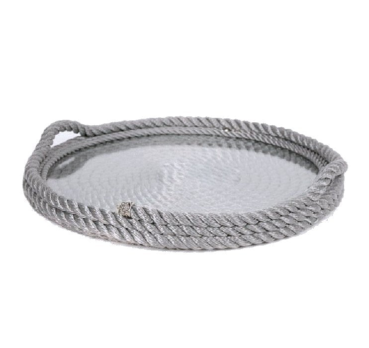 Maritimo Collection Round Nautical Serving Tray - Nautical Luxuries