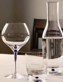 Orrefor's Intermezzo Blue Crystal Glassware - Nautical Luxuries