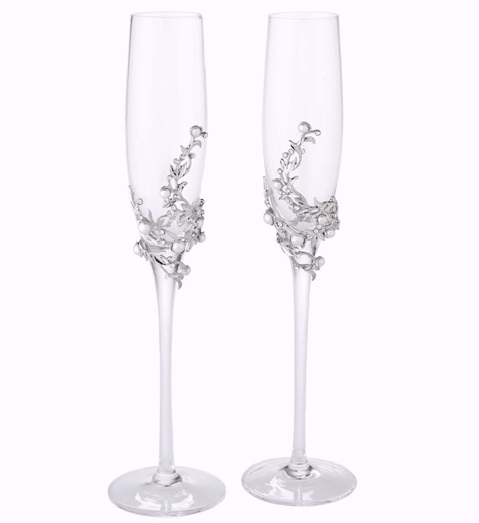 Ocean Pearl Celebration Champagne Flute Sets