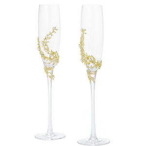 Ocean Pearl Celebration Champagne Flute Sets - Nautical Luxuries