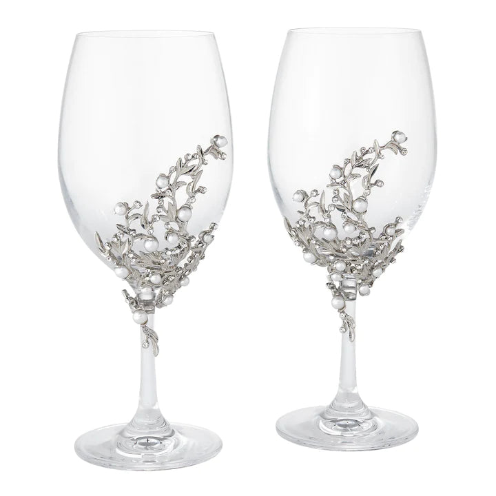 Ocean Pearl Celebration Wine Goblet Sets - Nautical Luxuries