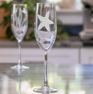 Starfish Garden Coastal Glassware - Nautical Luxuries