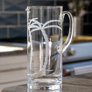 Palm Island Etched Glass Barware Collection - Nautical Luxuries