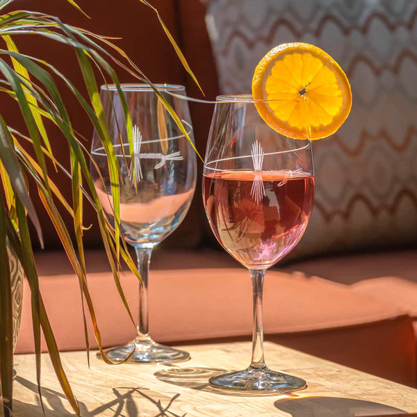 Angler's Etched Glass Barware - Nautical Luxuries