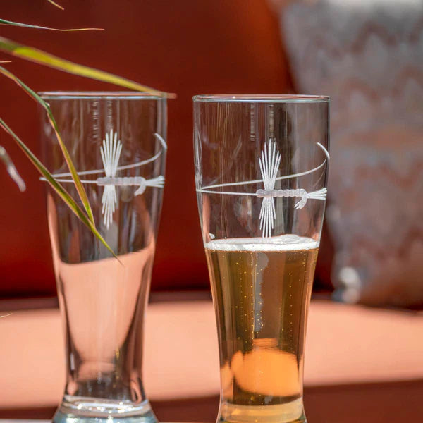 Angler's Etched Glass Barware - Nautical Luxuries