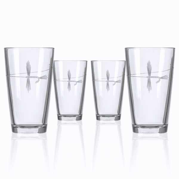 Angler's Etched Glass Barware - Nautical Luxuries